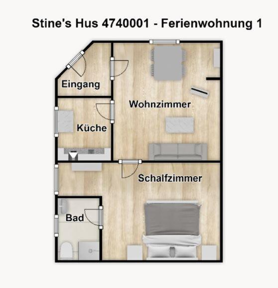 Stine'S Hus Ferienwohnung 1 Borkum Eksteriør bilde
